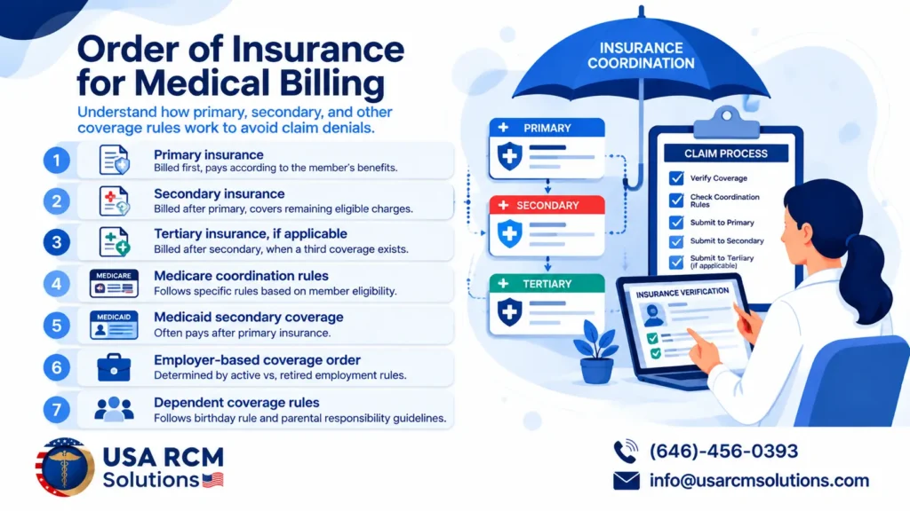 Order Of Insurance for Medical billing