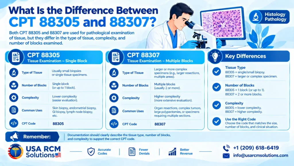 CPT 88305 vs 88307