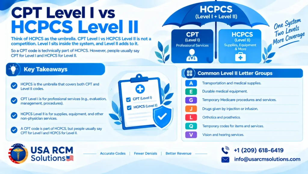 HCPCS and CPT coding