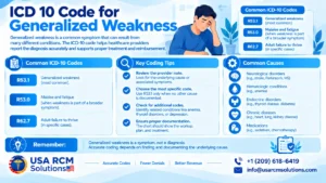 Read more about the article Generalized Weakness ICD 10: A Complete Coding Guide for Medical Practices