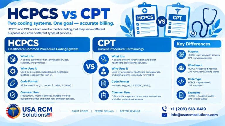 HCPCS vs CPT