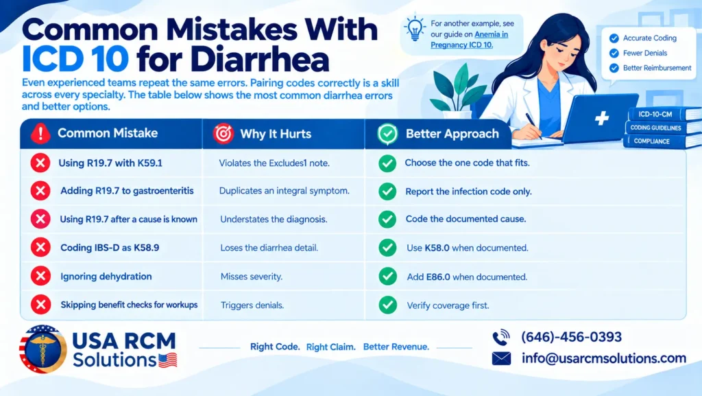 ICD-10 Diarrhoea Coding Mistakes